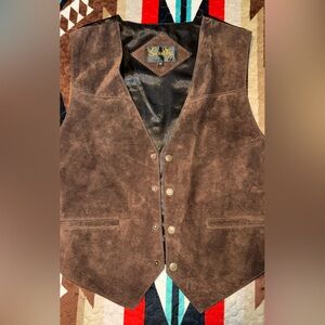 Scully Rich Brown Suede Vest